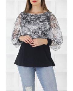 Silver Lace Mellie Top